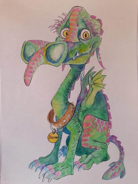 M&eacute;lanie 2017 crayon et aquarelle